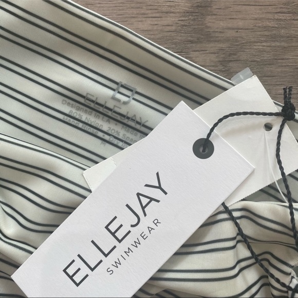 ElleJay Stripped Bikini Bottoms M - Picture 4 of 4